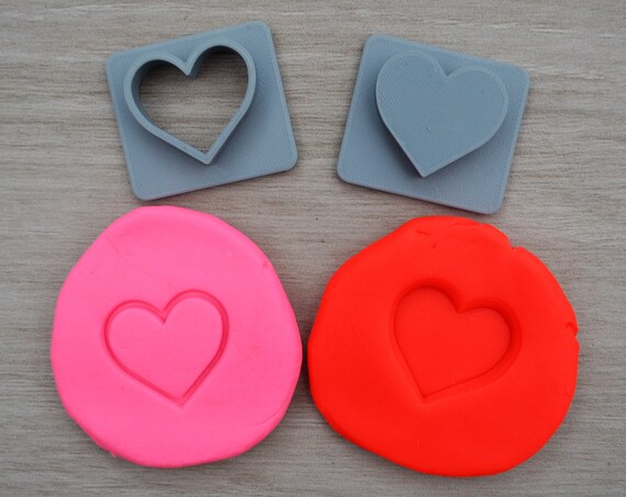 Heart Imprint Cookie/Fondant/Soap/Embosser Stamp