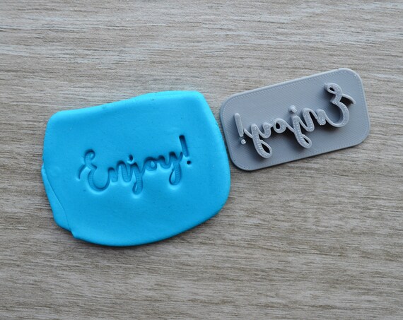 Enjoy! Imprint Cookie/Fondant/Soap/Embosser Stamp