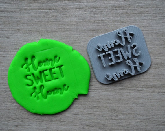 Home Sweet Home Imprint Cookie/Fondant/Soap/Embosser Stamp
