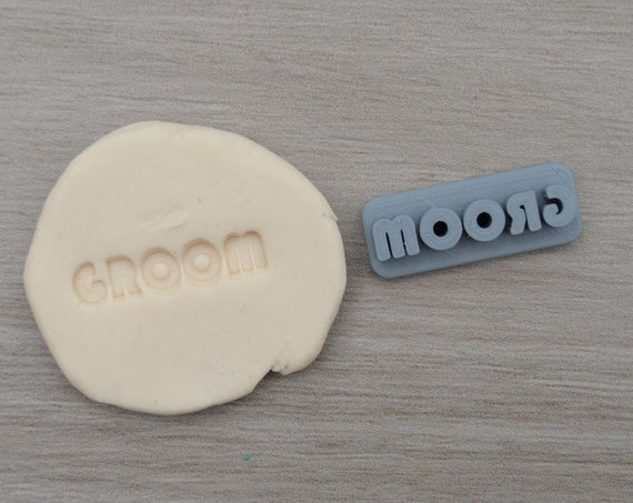 Groom Imprint 3.1cm Cookie/Fondant/Soap/Embosser Stamp