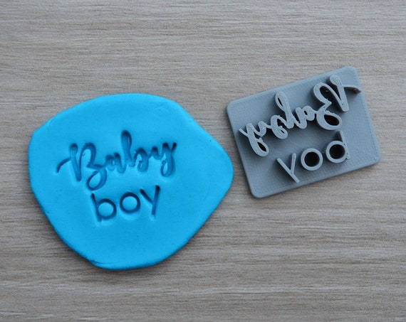 Baby Boy Imprint Font 2 Cookie/Fondant/Soap/Embosser Stamp