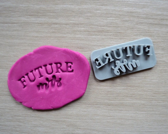 Future Mrs Imprint Cookie/Fondant/Soap/Embosser Stamp
