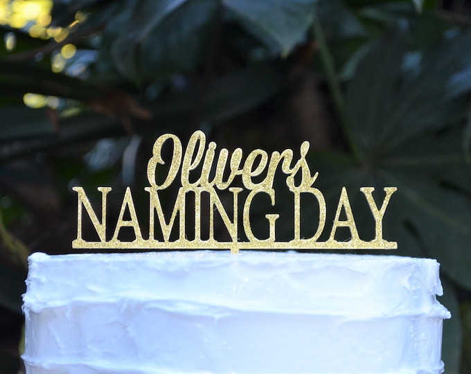 Naming Day Custom Personalized Name Cake Topper