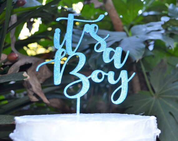Its a Boy Cake Topper Font 2 - Baby Shower Cake Topper - Baby Boy Cake Topper