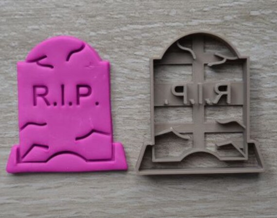 Tombstone Halloween RIP Cookie Cutter Fondant Cutter