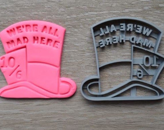 Mad Hatter Cookie Cutter Fondant Cutter