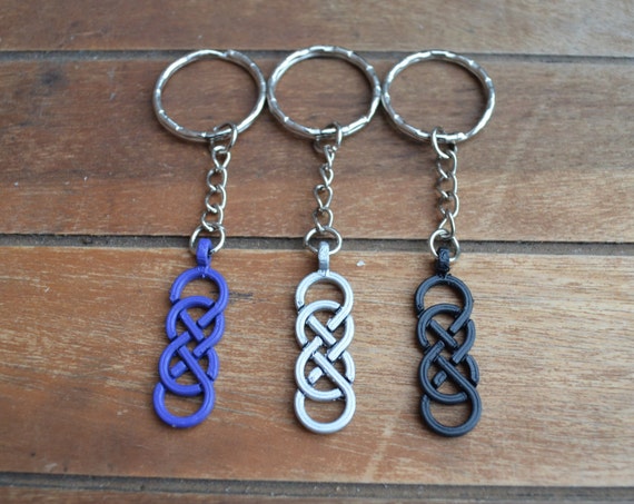 Double Infinity Keyring Keychain - Eternity - Knot