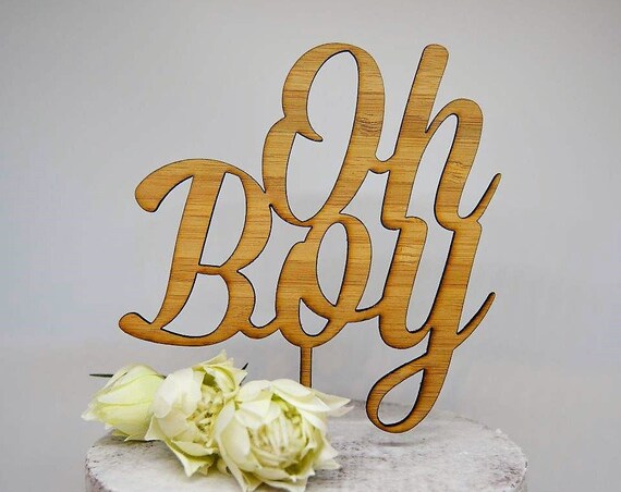 Oh Boy Cake Topper