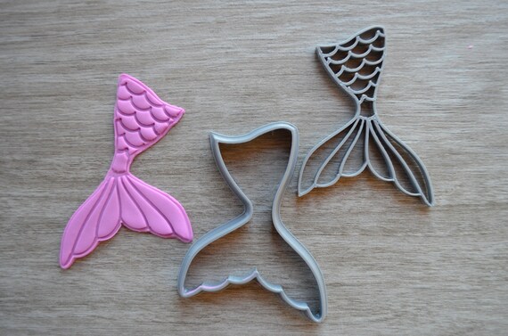 Mermaid Tail Cookie Fondant Cutter & Stamp Fondant