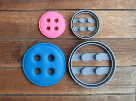 Button Set Cookie Cutter Fondant Cutter