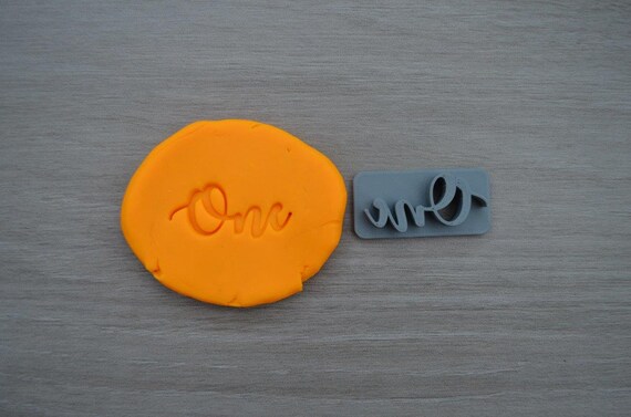 One First Birthday 1st Birthday Imprint Font 1 2.8cm Cookie/Fondant/Soap/Embosser Stamp