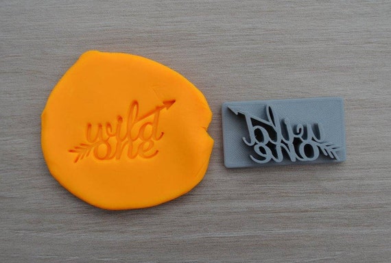 Wild One Arrow 1st Birthday Imprint Cookie/Fondant/Soap/Embosser Stamp