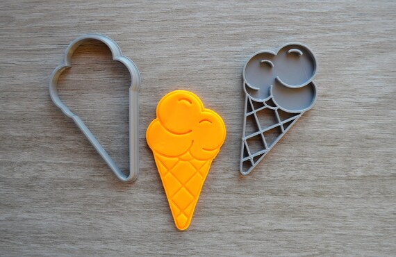 Ice Cream Cookie Fondant Cutter & Stamp Fondant