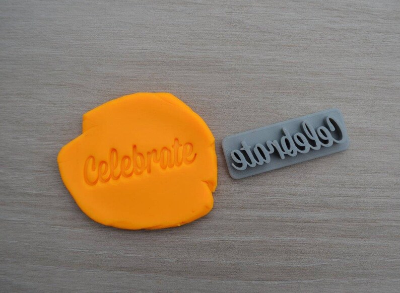 Celebrate Imprint CookieFondantSoapEmbosser Stamp