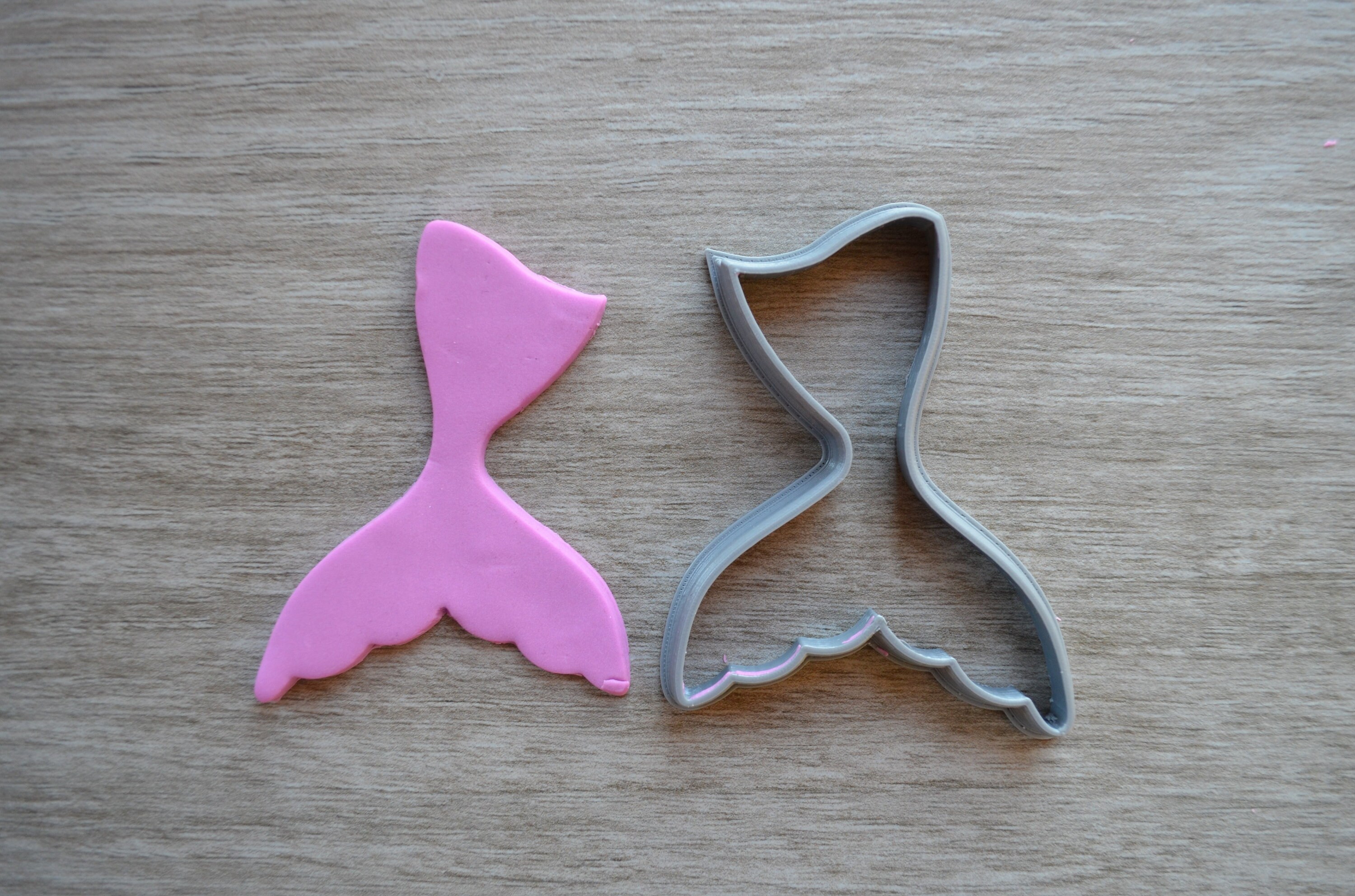 Mermaid Tail Cookie Fondant Cutter & Stamp Fondant Mermaid Tail Cookie Fondant Cutter & Stamp Fondant
