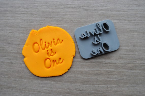 Age One Font 2 Custom/Personalized Name Cookie/Fondant/Soap/Embosser Stamp