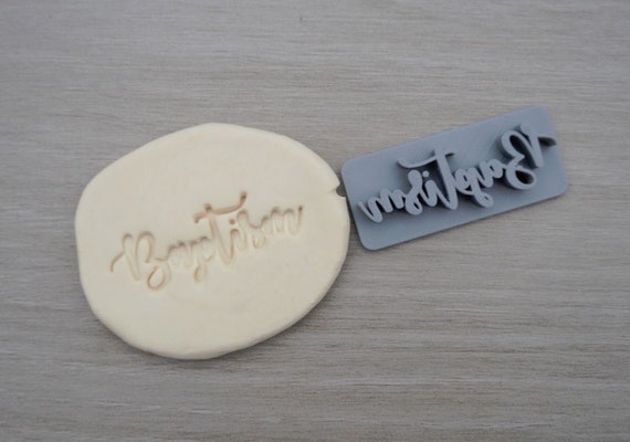 Baptism Christening Confirmation Imprint Cookie/Fondant/Soap/Embosser Stamp