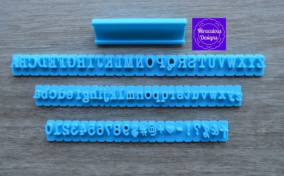 Typewriter Sets - Individual Letters Number Special Characters Cookie Fondant Stamp Embosser