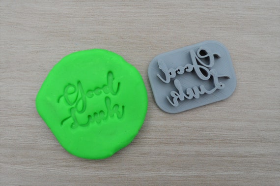 Good Luck Imprint 3.5cm Cookie/Fondant/Soap/Embosser Stamp