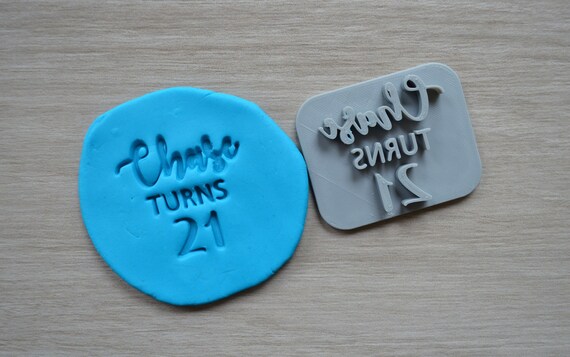 Any Number/Age Custom/Personalized Name Cookie/Fondant/Soap/Embosser Stamp
