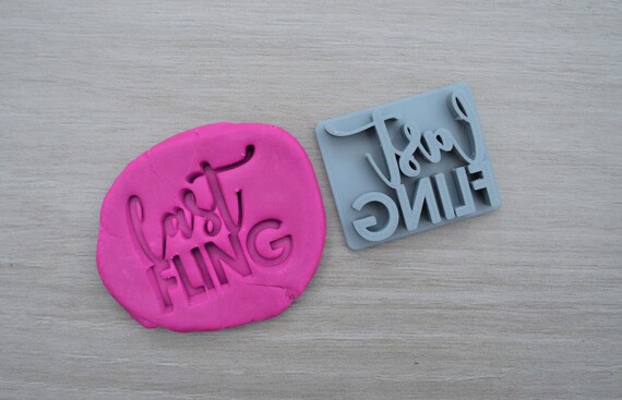 Last Fling Imprint Cookie/Fondant/Soap/Embosser Stamp