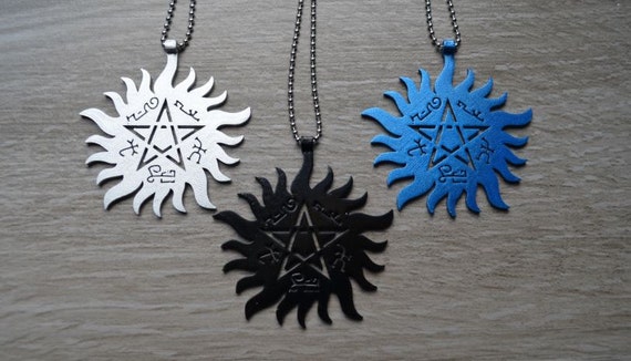 Protection Tattoo & Devil's Trap - Necklace Pendant - Pentacle