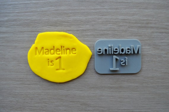Age 1 Font 3 Custom/Personalized Name Cookie/Fondant/Soap/Embosser Stamp