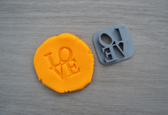 Love Font 4 Imprint Cookie/Fondant/Soap/Embosser Stamp
