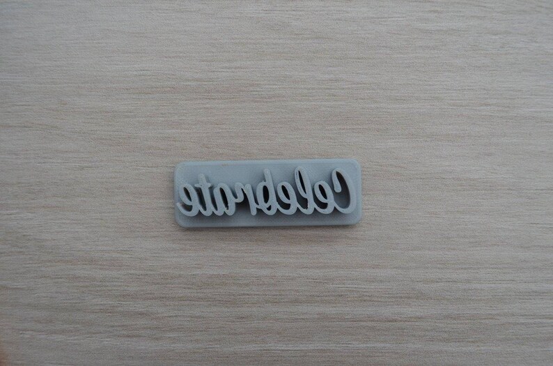Celebrate Imprint CookieFondantSoapEmbosser Stamp