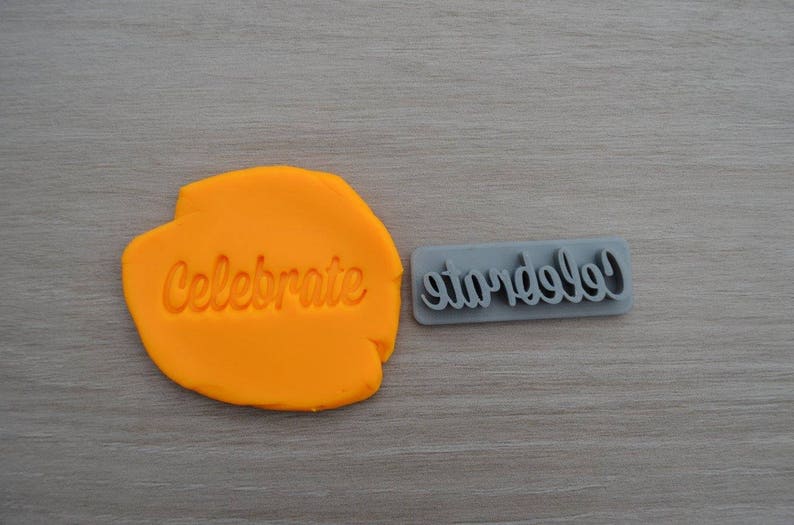 Celebrate Imprint CookieFondantSoapEmbosser Stamp