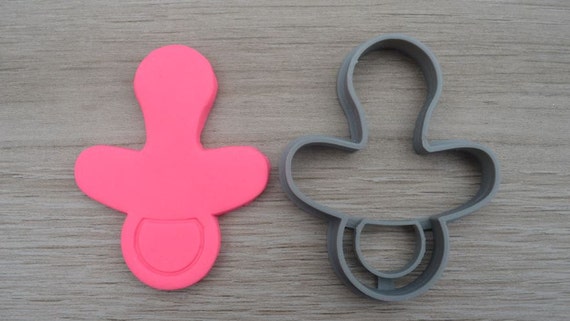 Baby Dummy Pacifier Outline Cookie Cutter Fondant Cutter