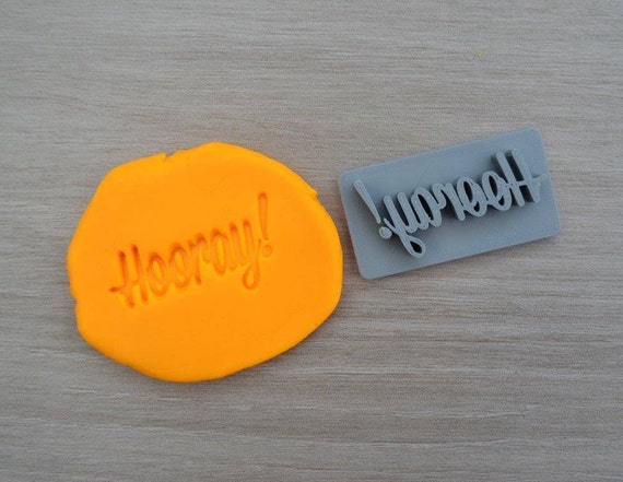 Hooray! Imprint Cookie/Fondant/Soap/Embosser Stamp
