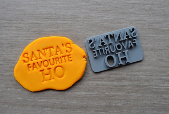 Santas Favourite HO Imprint Cookie/Fondant/Soap/Embosser Stamp