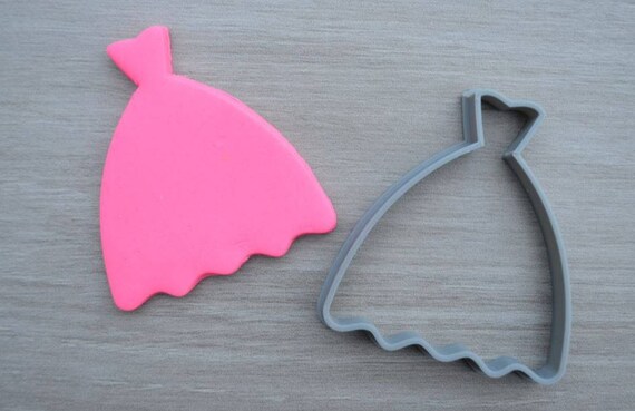 Wedding Dress Outline Party Cookie Cutter Fondant Cutter
