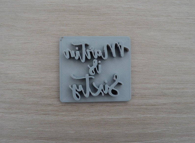 Sixty CustomPersonalized Name CookieFondantSoapEmbosser Stamp