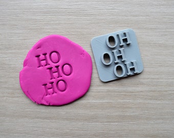 HO HO HO Imprint Cookie/Fondant/Soap/Embosser Stamp