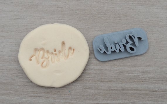 Bride Imprint 3.5cm Cookie/Fondant/Soap/Embosser Stamp