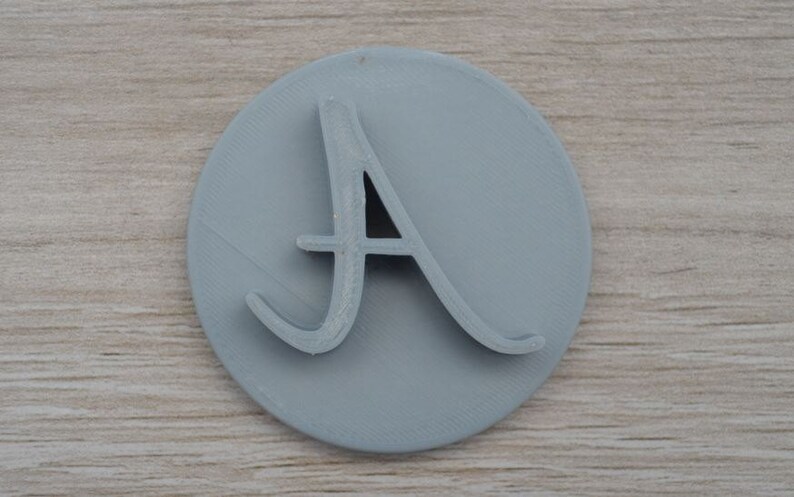Custom Letter Initial Cookie Fondant Embossing Stamp Personalised