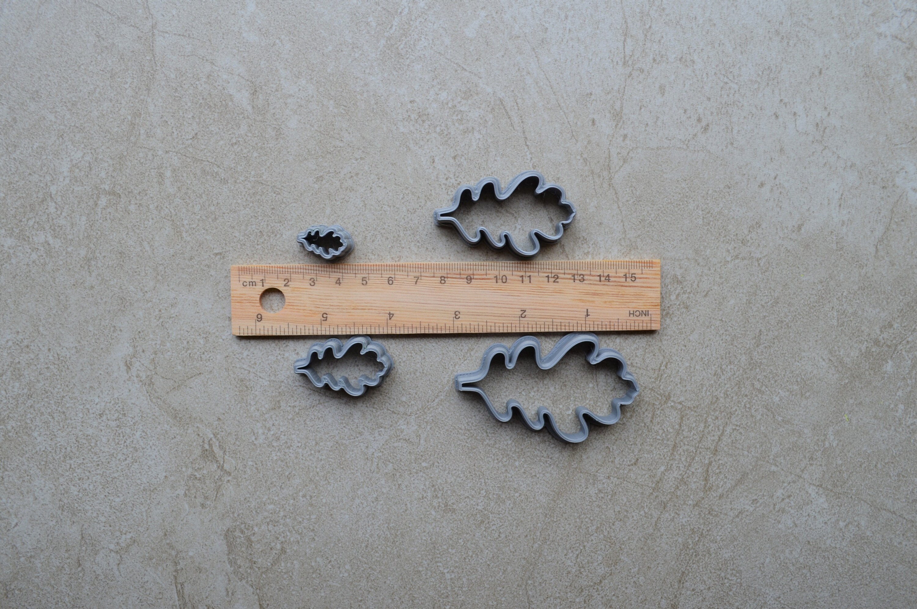 Leaf Polymer Clay Cutter Set Cookie Fondant Cutters Etsy Australia