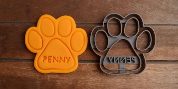 Pet Paw Dog Cat Cookie Cutter Fondant Cutter Party Favor Custom/Personalised