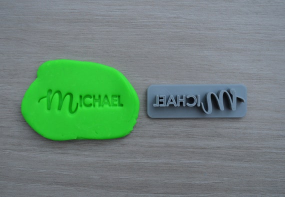 Custom Name Imprint Cookie/Fondant/Soap/Embosser Stamp