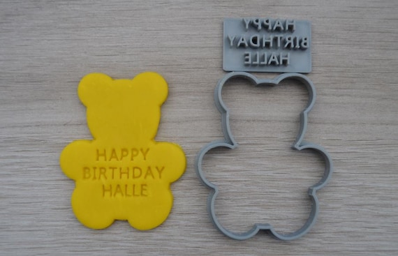 Teddy Bear Shape Birthday Anniversary Engagement Valentine Party Cookie Cutter Fondant Cutter Set Party Favor Custom/Personalised