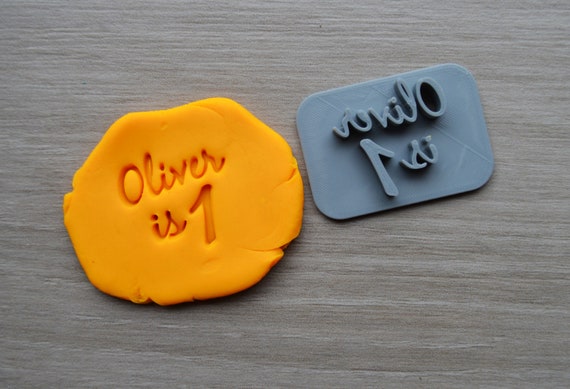 Age 1 Font 2 Custom/Personalized Name Cookie/Fondant/Soap/Embosser Stamp