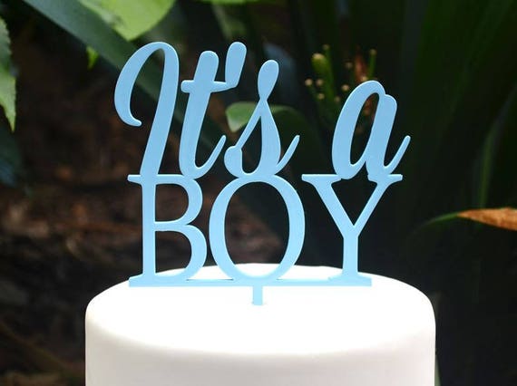 Its a Boy Cake Topper Font 1 - Baby Shower Cake Topper - Baby Boy Cake Topper