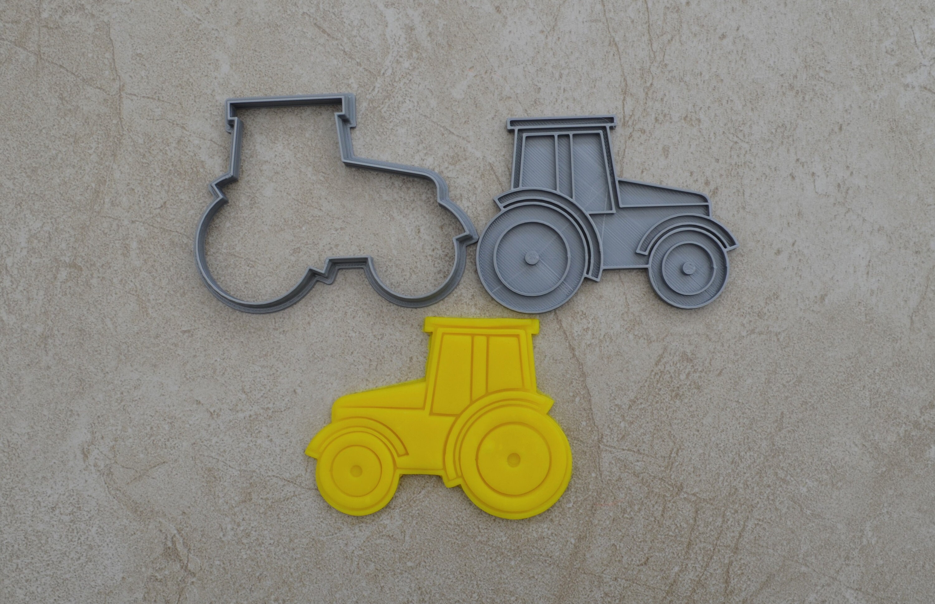 Tractor Cookie Fondant Cutter & Stamp Fondant Etsy Australia