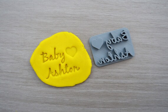 Baby Love Name Imprint Custom Personalized Cookie/Fondant/Soap/Embosser Stamp