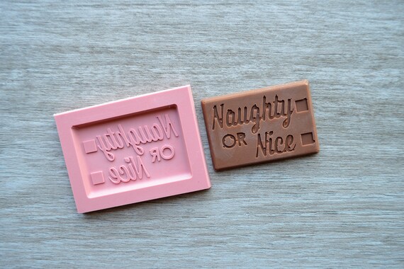 Naughty Or Nice Mould Chocolate Candy Mould Mold