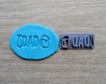 Dad Imprint Cookie/Fondant/Soap/Embosser Stamp
