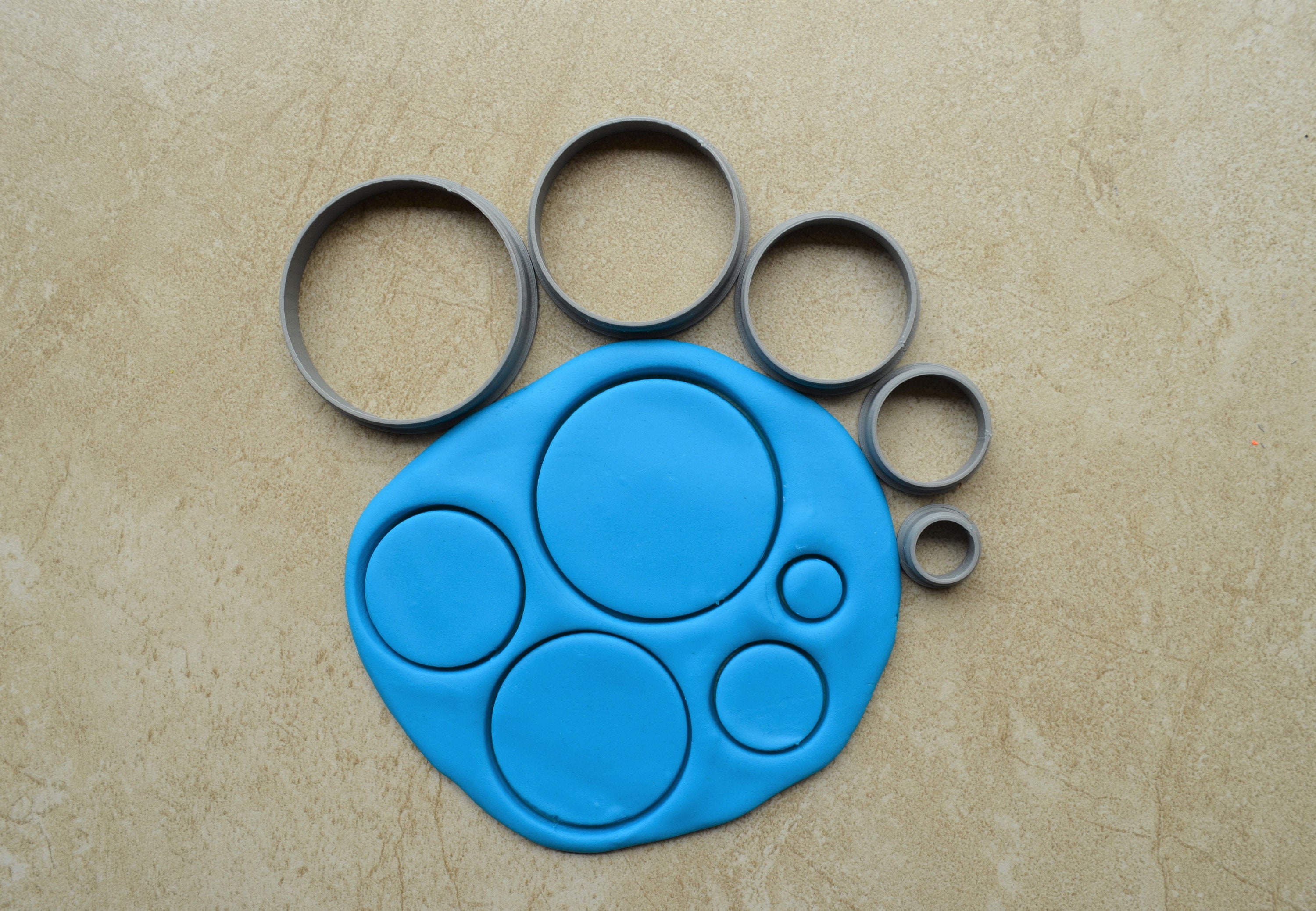 Circle Polymer Clay Cutter Set Cookie Fondant Cutters Etsy Australia