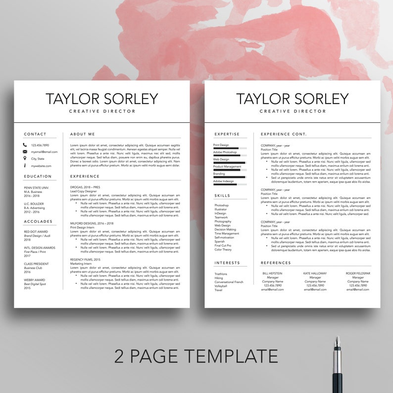 Modern Resume Template: Professional CV Design (Download) image 2